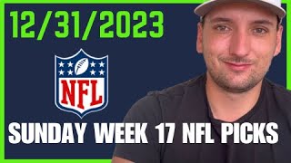 Sunday NFL Week 17 Picks for December 31st 2023 [upl. by Cleveland]