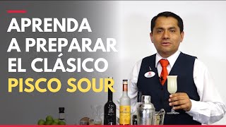 Cómo preparar Pisco Sour en pocos minutos  RECETA  TUTORIAL [upl. by Glassco]