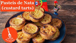 Pasteis de Nata Recipe  The Best Portuguese Custard Tarts [upl. by Adnaram]