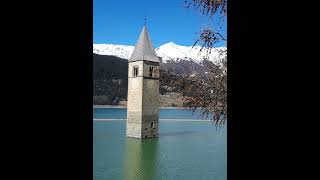 Das versunkene Dorf  Reschensee  Reschenpass  Südtirol [upl. by Naujet329]