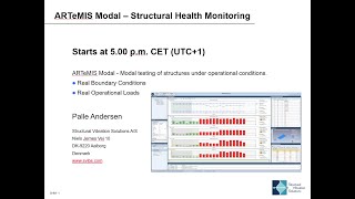 Webinar on Structural Health Monitoring SHM using ARTeMIS Modal February 2022 [upl. by Gney]