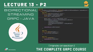 gRPC 132 Implement bidirectionalstreaming gRPC  Java [upl. by Sandor]