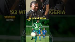 Alex Iwobi and his barber rate Nigeria kits from the 90s 🤣🇳🇬 [upl. by Asoj]