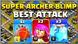 Best TH12 Super Archer Blimp Attack Strategy 2024 Clash of Clans [upl. by Quennie]