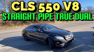 2014 Mercedes CLS 550 46L V8 TRUE DUAL EXHAUST w STRAIGHT PIPES [upl. by Avalsorim63]