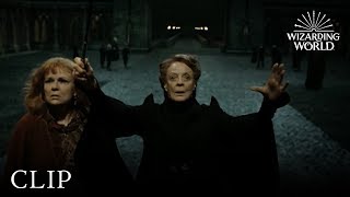 Professor McGonagall Protects Hogwarts  Harry Potter and the Deathly Hallows Pt 2 [upl. by Airretnahs428]