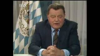 Franz Josef Strauß  Neujahrsansprache 1987 des Ministerpräsidenten von Bayern [upl. by Milak98]