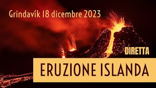 Eruzione in Islanda  Diretta del 19122023 [upl. by Teodoor]