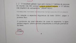 1 QUESTÃƒO SOBRE USO DA CRASE  REGÃŠNCIA NOMINAL  BANCA CESPE 2024 [upl. by Gaspar]