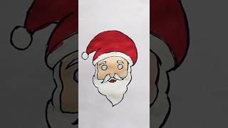 Santa Claus Mask Acrylic Painting For Kids santa mask painting trending shorts viralvideo [upl. by Cynthia]