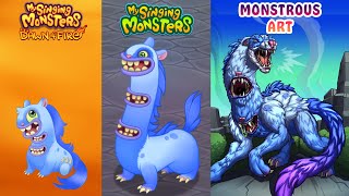 ALL Dawn of Fire Vs My Singing Monsters Vs Monstrous Version  MSM [upl. by Pardoes]