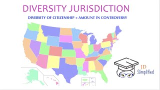 OLD VERSION DIVERSITY JURISDICTION  28 USC 1332  Federal Subject Matter Jurisdiction [upl. by Kurth]