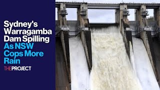 Sydneys Warragamba Dam Spilling As NSW Cops More Rain [upl. by Gosney]