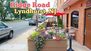 Walking on Ridge Road in Lyndhurst New Jersey USA  New Jersey Ave to Rutherford Ave [upl. by Henrik]