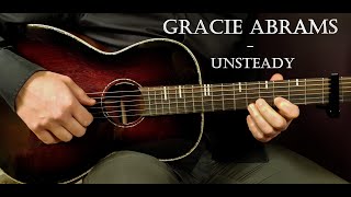 How to play GRACIE ABRAMS  UNSTEADY Acoustic Guitar Lesson  Tutorial [upl. by Arretak]