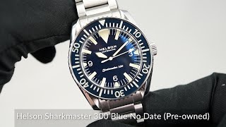 Helson Sharkmaster 300 Blue No Date Preowned [upl. by Nifled]