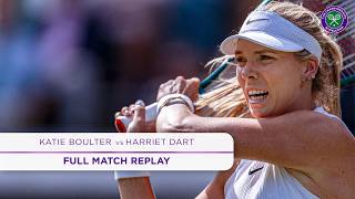 A British classic  Katie Boulter vs Harriet Dart  Full Match Replay  Wimbledon 2024 [upl. by Abbot]