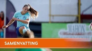 Highlights NoordIerland  OranjeLeeuwinnen 08062018 WK 2019kwalificatie [upl. by Porty]