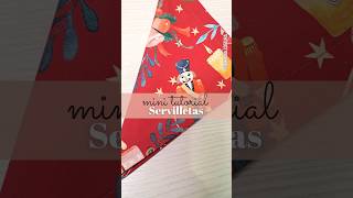 ¡Cose servilletas con esquinas PERFECTAS 🎄 Fácil y rápido diy costura servilletas [upl. by Ilak]