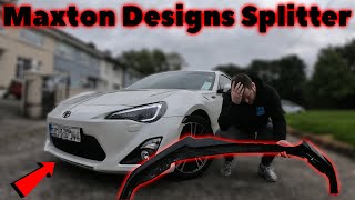 Before You Buy Review Maxton Designs Front Splitter Toyota GT86 [upl. by Harden]