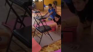 Yoga for pregnant women prenatal yoga Rishikesyogacharya youtubeshortsviralshorts [upl. by Eire106]