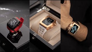 Lavish Concept Apple Watch 44MM Sport Luxury Case Installation Guide [upl. by Oidale]