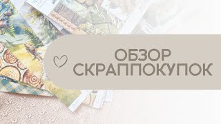 Обзор скраппокупок  Три набора бумаги от Mintay Papers [upl. by Hymie]