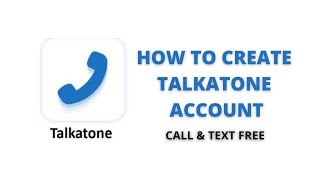 How to Create Talkatone Account  Call amp SmS FREE [upl. by Leanna440]