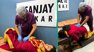 Removing Low Back Pain with Chiropractic Treatment  Chiropractor in Kolkata [upl. by Annaerdna]