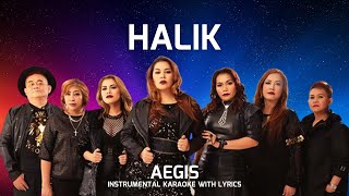 HALIK  AEGIS INSTRUMENTAL KARAOKE WITH LYRICS [upl. by Aurelius]