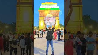 India Gate 24hr challenge😲🤯shorts [upl. by Suhsoj]