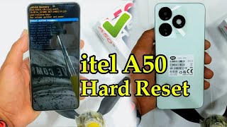 Hard Reset itel A50 ✅✅ [upl. by Aynodal]