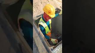 manhole installation  civil work handhole [upl. by Narahs]