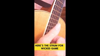 Play Wicked Game on Acoustic Guitar guitarlesson guitarchords guitartutorial [upl. by Welcy]