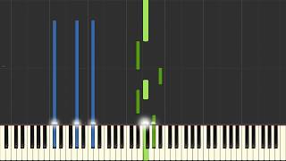 Nuvole Bianche  Ludovico Einaudi  Piano Tutorial SynthesiaSheet MusicPiano Cover [upl. by Leelah]