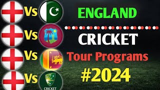 England Cricket Upcoming All Series Schedule 2024  Cricket Update [upl. by Ellerahs517]