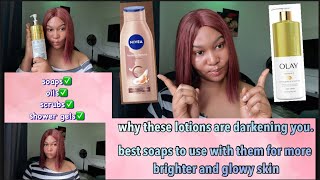 Brightening body lotions olay vitamin c amp nivea vitamin c best way to use for brighter results [upl. by Kciredohr]