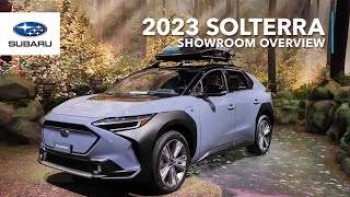 2023 Subaru Solterra  Showroom Overview LA Auto Show [upl. by Suoicul605]