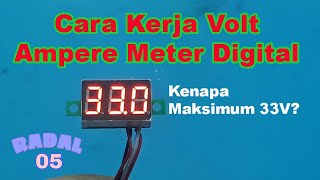 Cara kerja Volt Meter Digital  dsndvm368 schematic volt ampere [upl. by Manella]