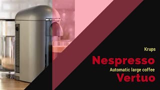 Nespresso Vertuo plus by KRUPS silver [upl. by Bartlet]