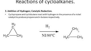 chemistry of cycloalkanes [upl. by Gare724]