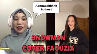 SNOWMAN Corinne Joy Cover Faouzia REACTION [upl. by Dian]