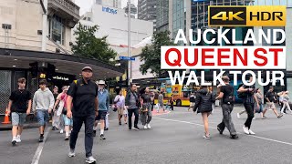 Auckland Rainy Sunday Walking Tour New Zealand 4K HDR [upl. by Adnale10]