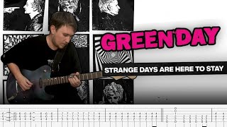 Strange Days Are Here to Stay  Green Day cover WITH TABS [upl. by Goldarina]