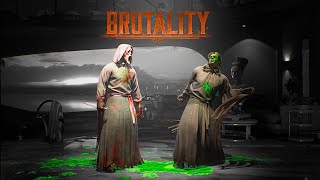 Ghostface All 8 Brutalities  MK1 [upl. by Gombach]