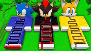 I found a SONIC TILES vs SHADOW SONIC vs SONIC TAPES in Minecraft  Whats INSIDE the SONIC MILES [upl. by Icats731]