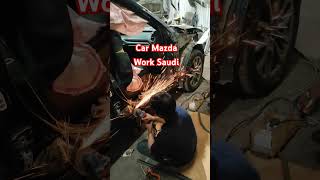 Car Mazda work Saudi automobile denting youtubeshorts viralshorts shorts [upl. by Liana]