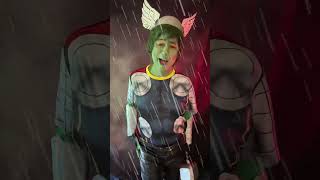 Frog in a shower Thor ThorCosplay Frog ThorFrog Marvel MarvelCosplay throg [upl. by Atikan]