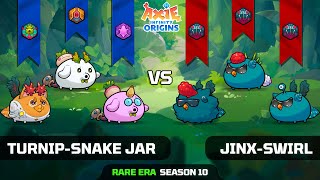 TURNIPSNAKE JAR vs JINXSWIRL  SEASON 10  AXIE INFINITY ORIGINS [upl. by Naesal]