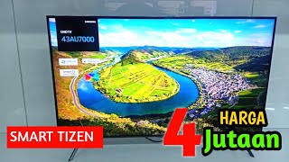 Review Dan Setting TV Samsung UA 43AU7000 Smart Tizen [upl. by Park421]